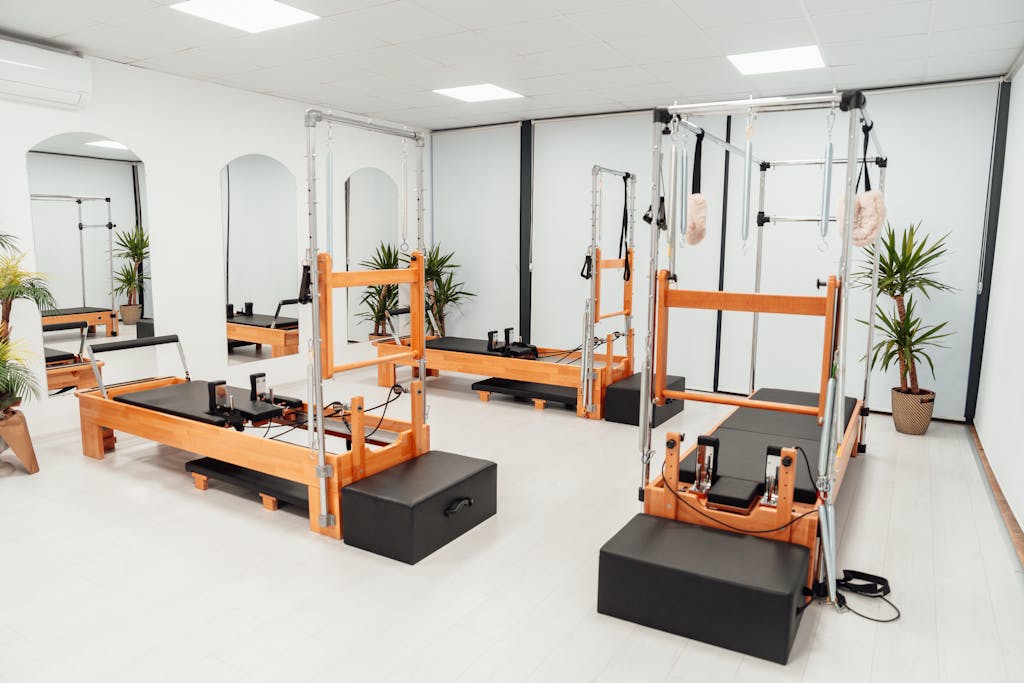 White Room with Pilates Towers